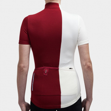 Women's Asymmetric Jersey Rio Red / Antique White