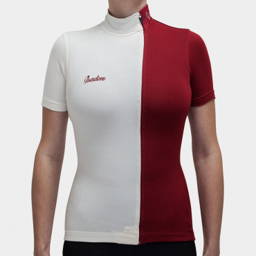 Women's Asymmetric Jersey Rio Red / Antique White