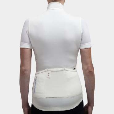 Women's Signature Cycling Jersey Antique White/ White