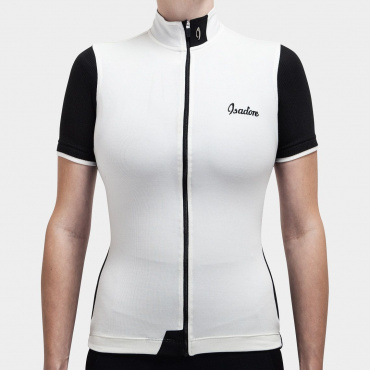 Women's Signature Cycling Jersey Antique White / Jet black 1.0