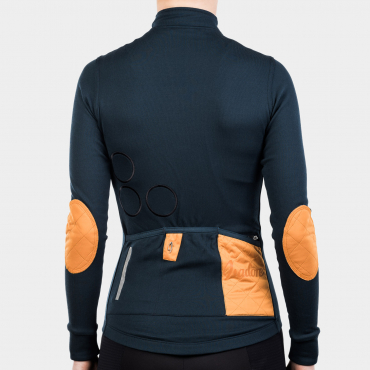 Women's Long Sleeve Shield Jersey Midnight Navy 1.0