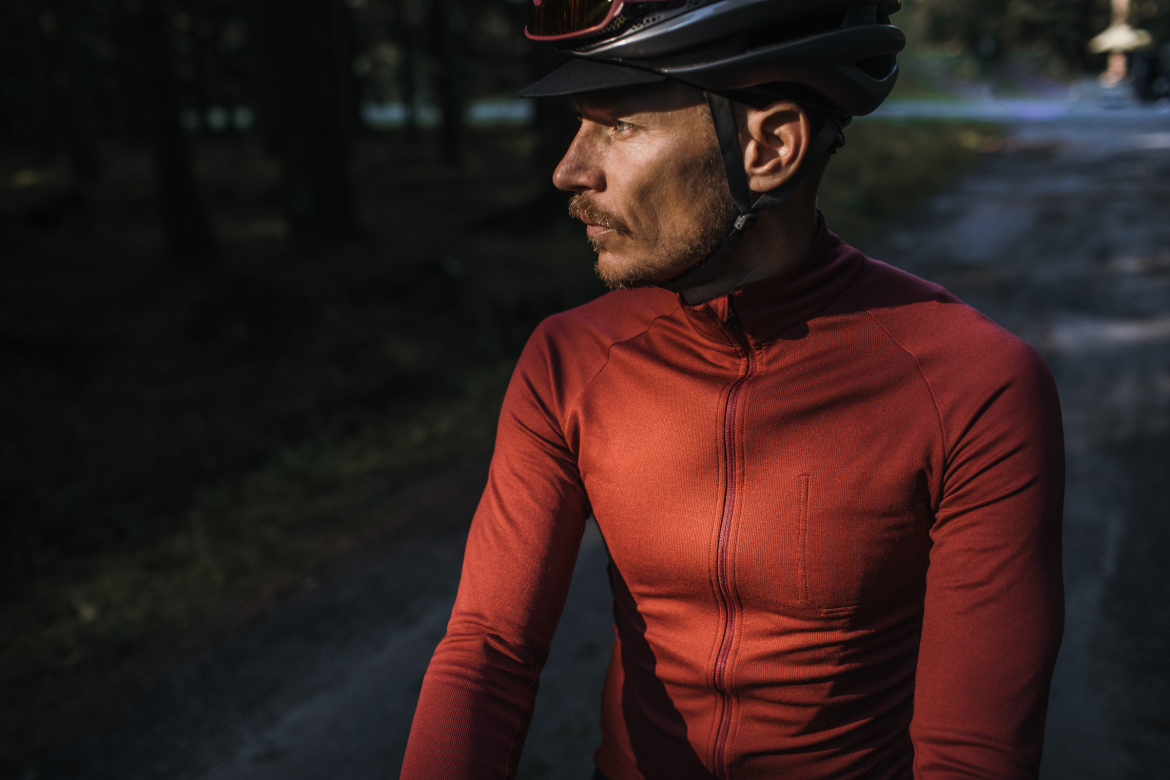 Signature Thermal Long Sleeve Jersey Ruby Wine
