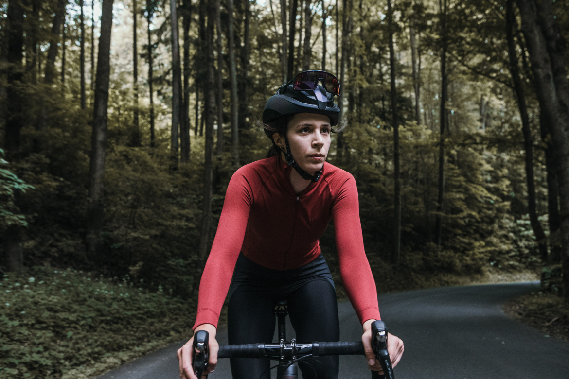 Women's Signature Thermal Long Sleeve Jersey Ruby Wine Women's Signature Thermal Long Sleeve Jersey Ruby Wine