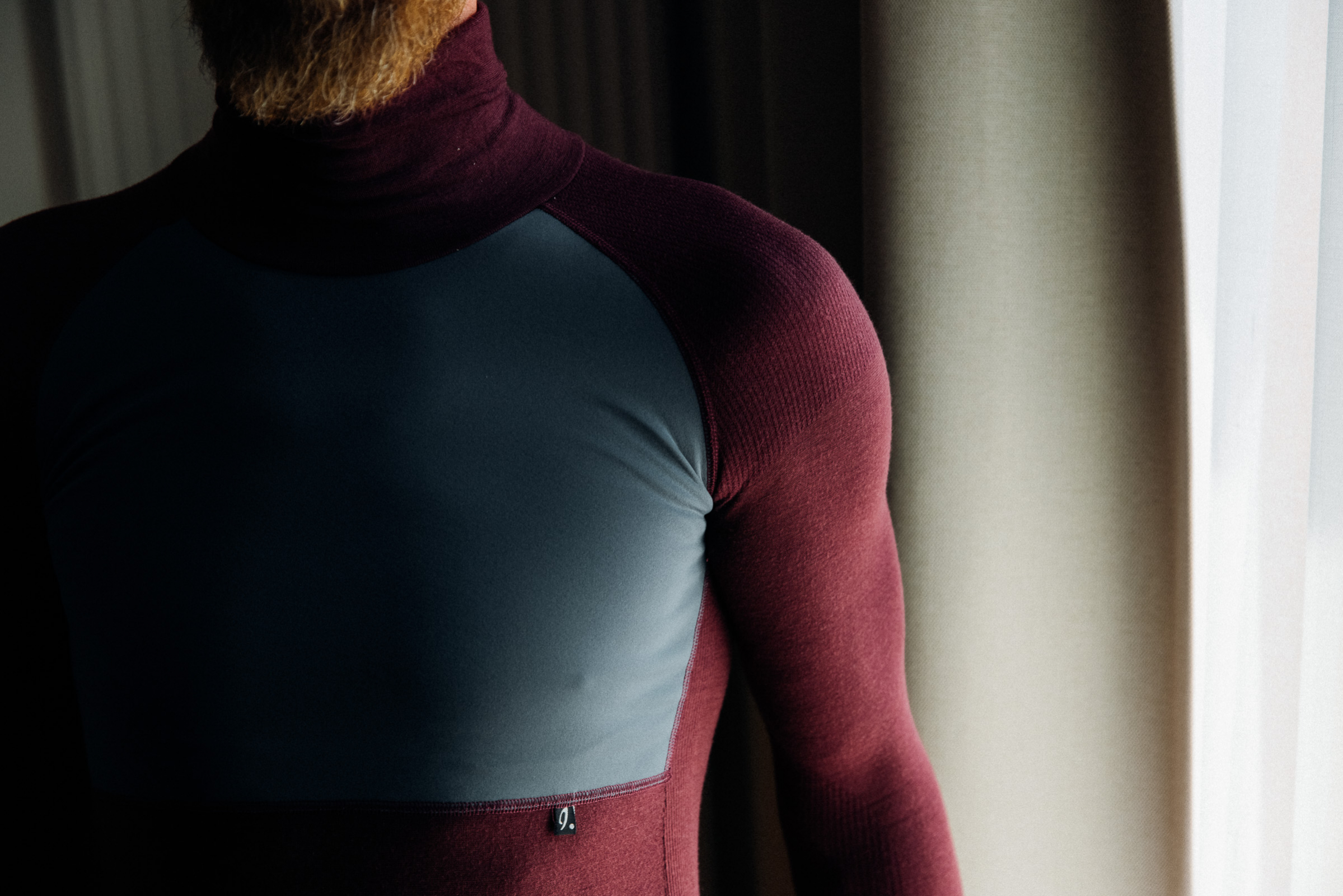 Merino Deep Winter Baselayer Purple/Slate