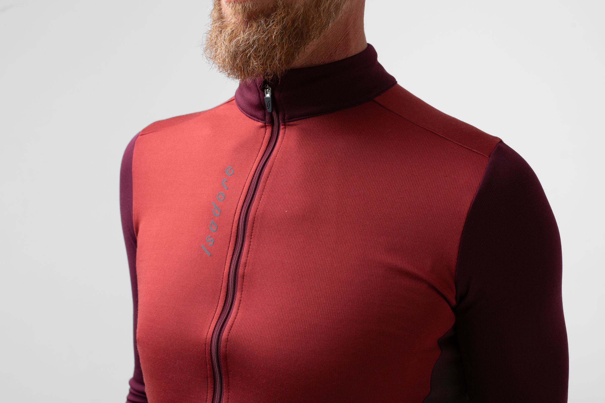 Patchwork Thermal Long Sleeve Jersey Ruby Wine / Fig
