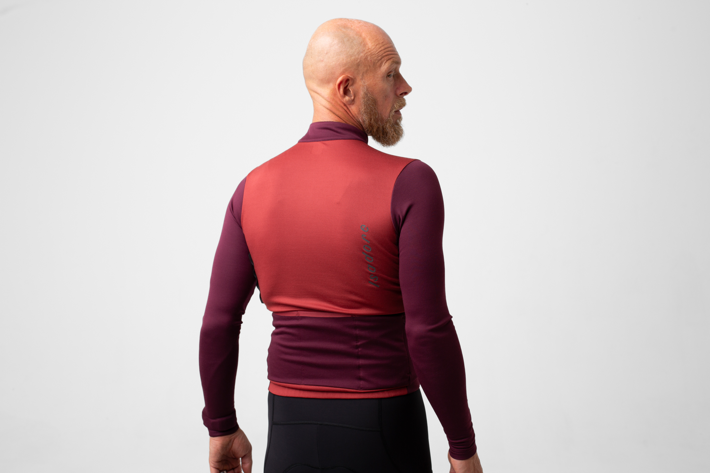 Patchwork Thermal Long Sleeve Jersey Ruby Wine / Fig