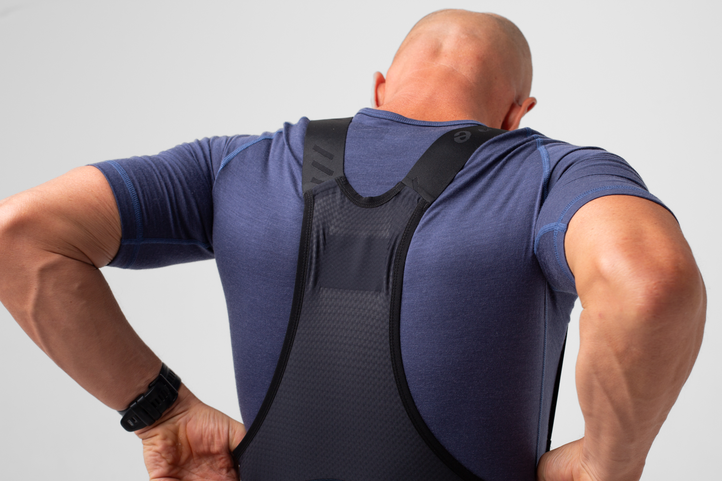 Signature Thermal Bib Shorts Blue Graphite