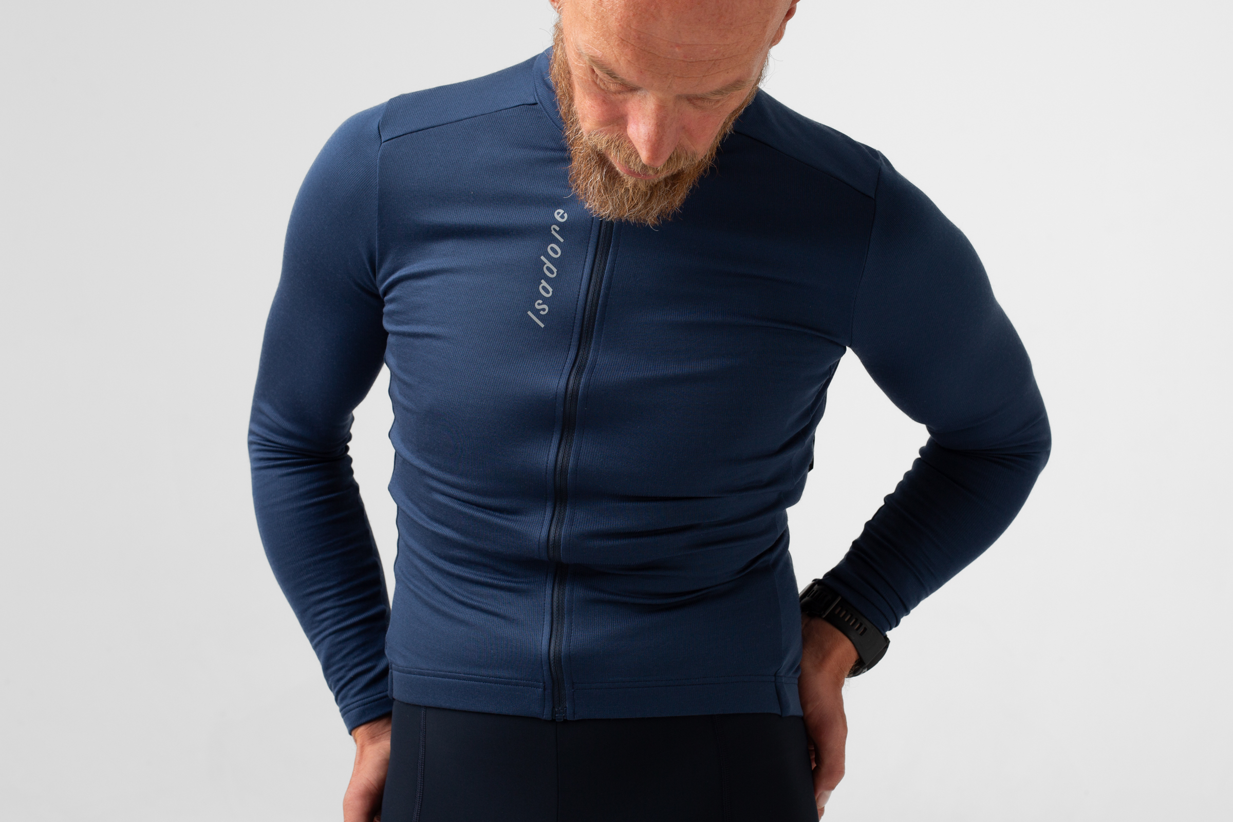 Signature Thermal Long Sleeve Jersey Indigo Blue