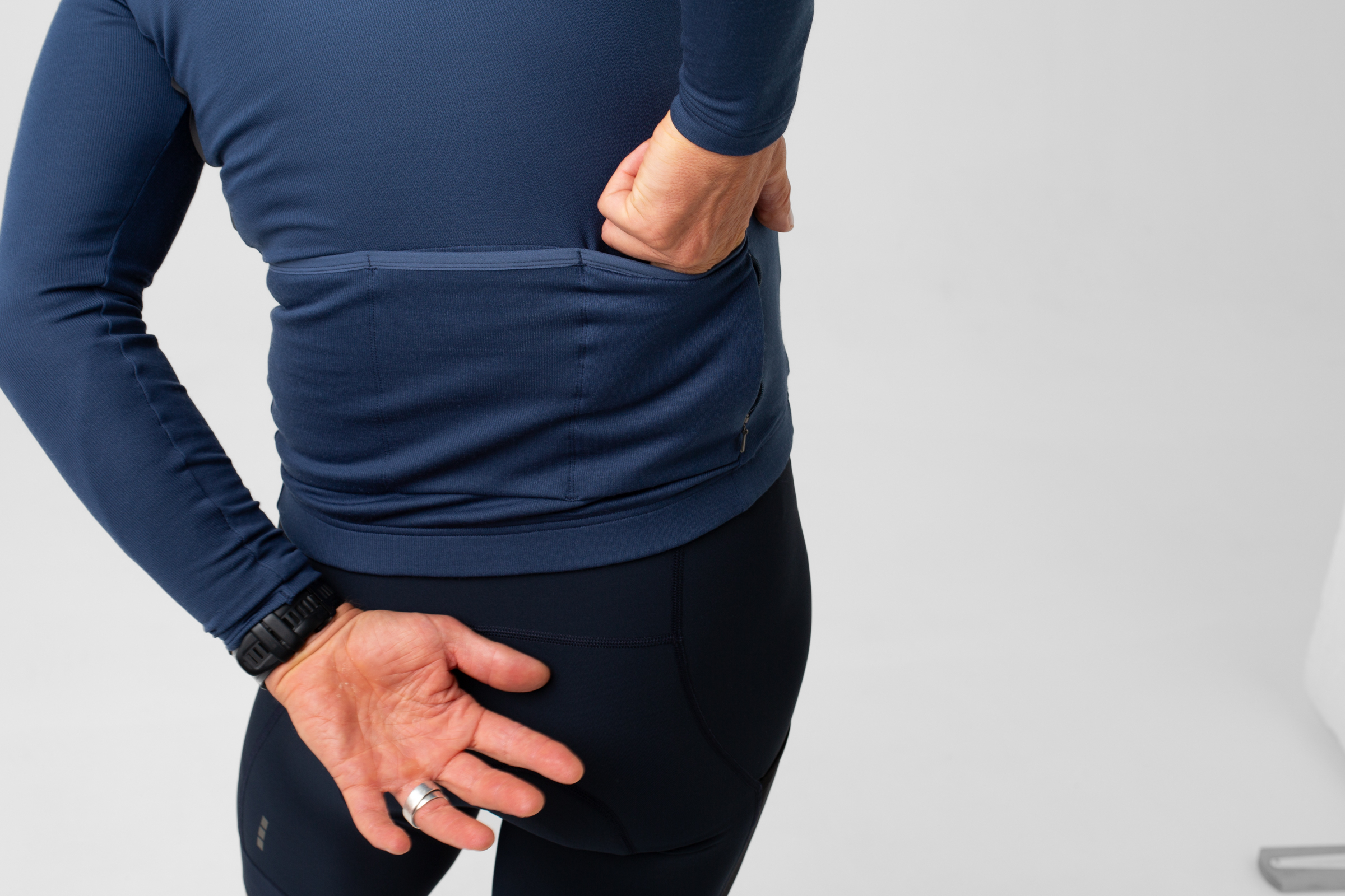 Signature Thermal Long Sleeve Jersey Indigo Blue