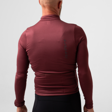 Signature Thermal Long Sleeve Jersey Red Mahogany