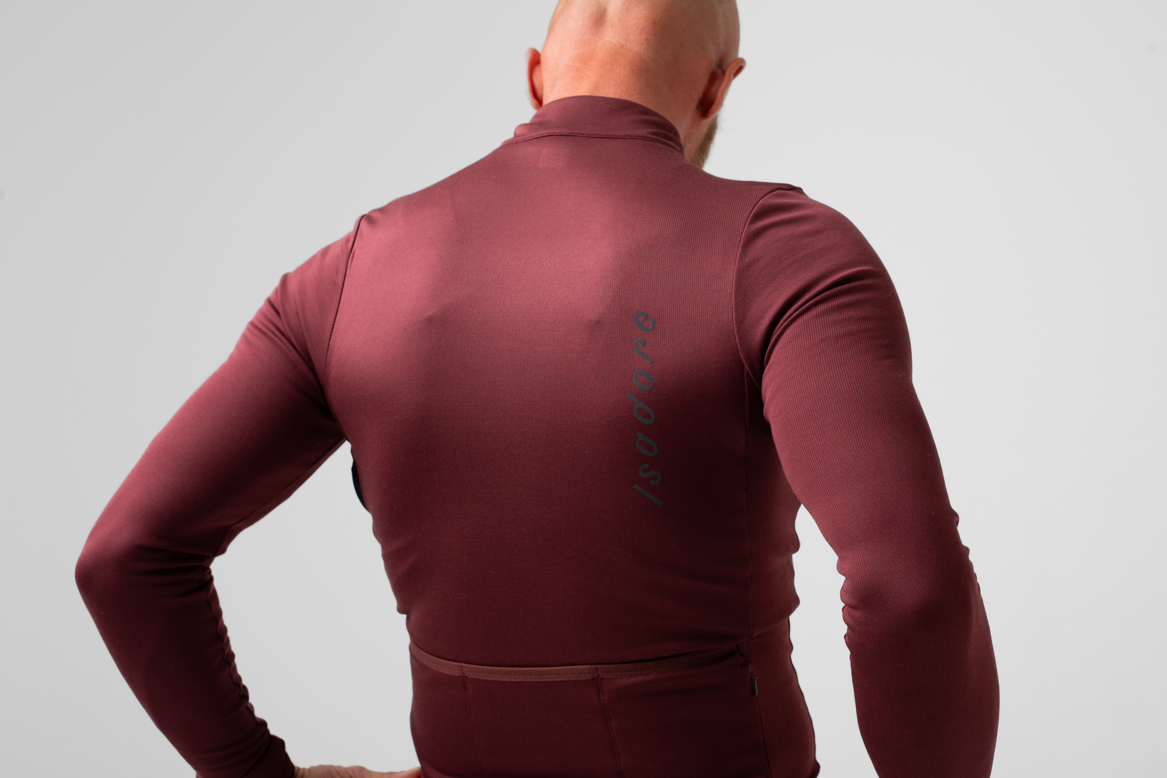 Signature Thermal Long Sleeve Jersey Red Mahogany