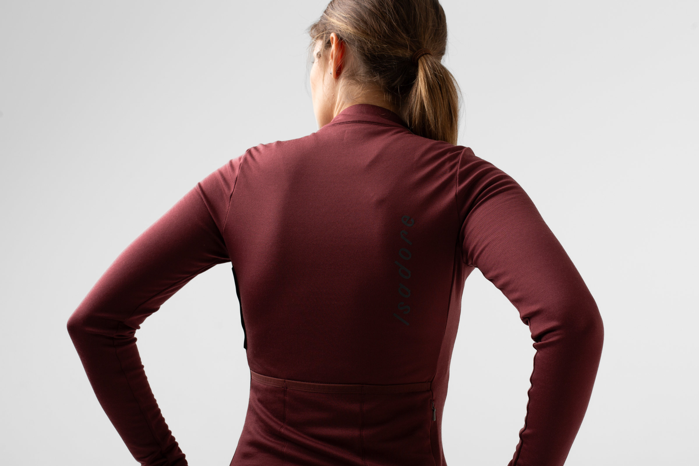 Women's Signature Thermal Long Sleeve Jersey Red Mahogany