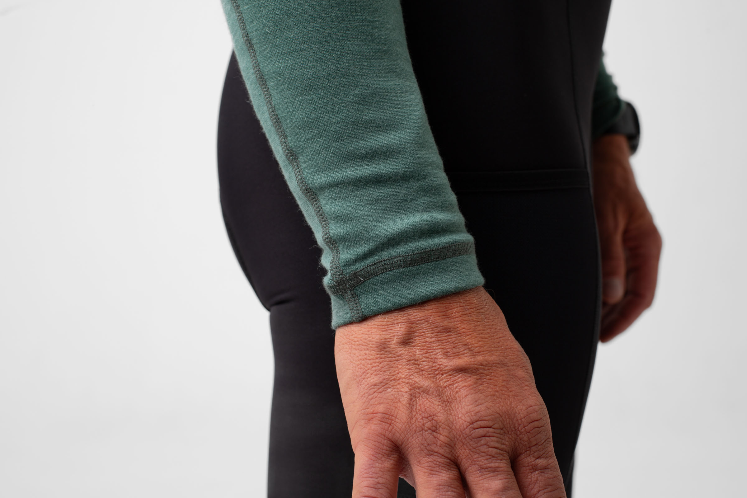 Merino Long Sleeve Baselayer Smoke Pine
