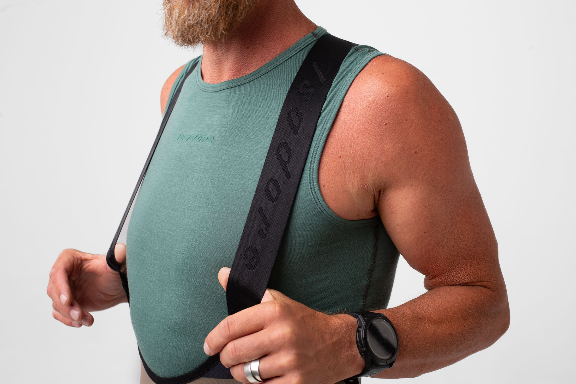 Merino Sleeveless Baselayer Smoke Pine
