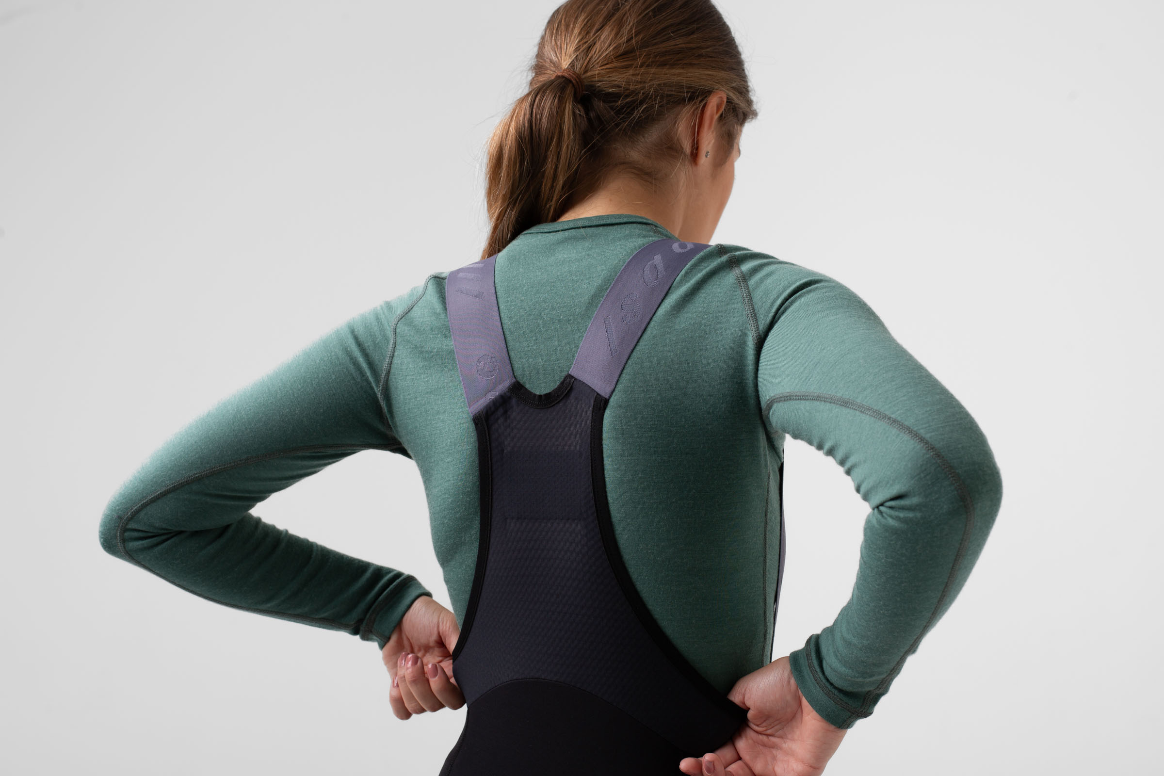 Women's Merino Long Sleeve Baselayer Smoke Pine