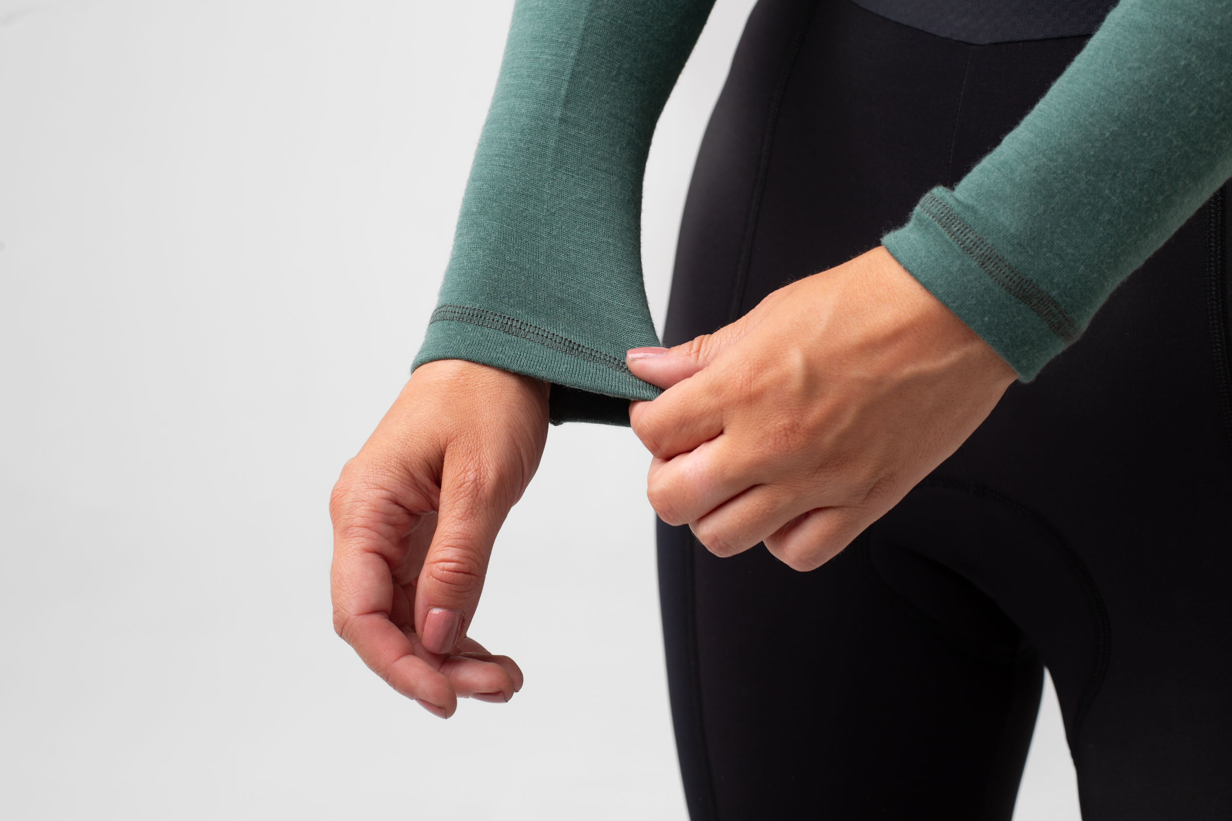 Women's Merino Long Sleeve Baselayer Smoke Pine