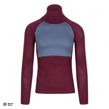 Merino Deep Winter Baselayer Purple/Slate