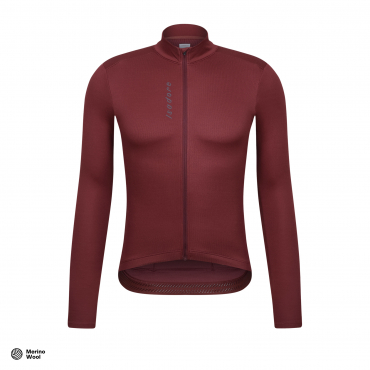 Signature Thermal Long Sleeve Jersey Red Mahogany