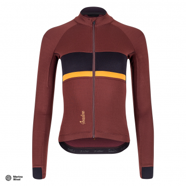 Women's Gravel Long Sleeve Jersey Bitter Chocolate