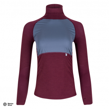 Women's Merino Deep Winter Baselayer Purple/Slate