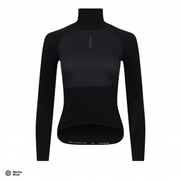 Women's Winter Wind Block Long Sleeve Baselayer Black