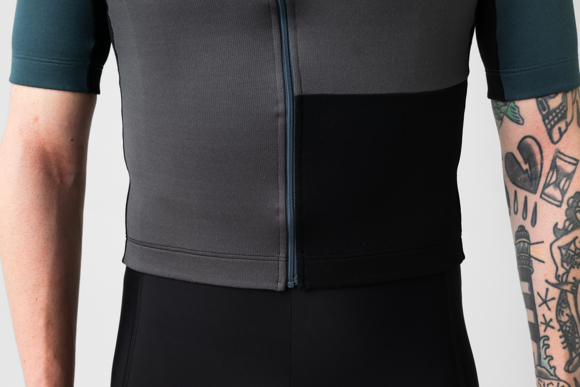 Patchwork Jersey Steel Gray