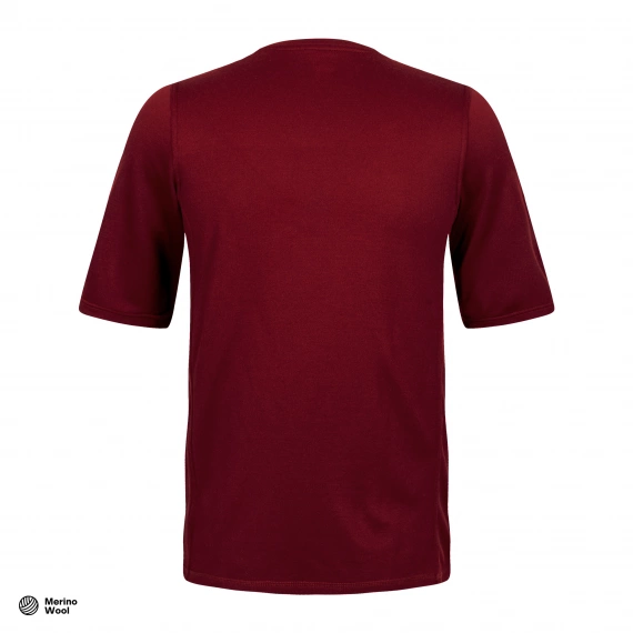 Merino After Ride T-Shirt Cabernet