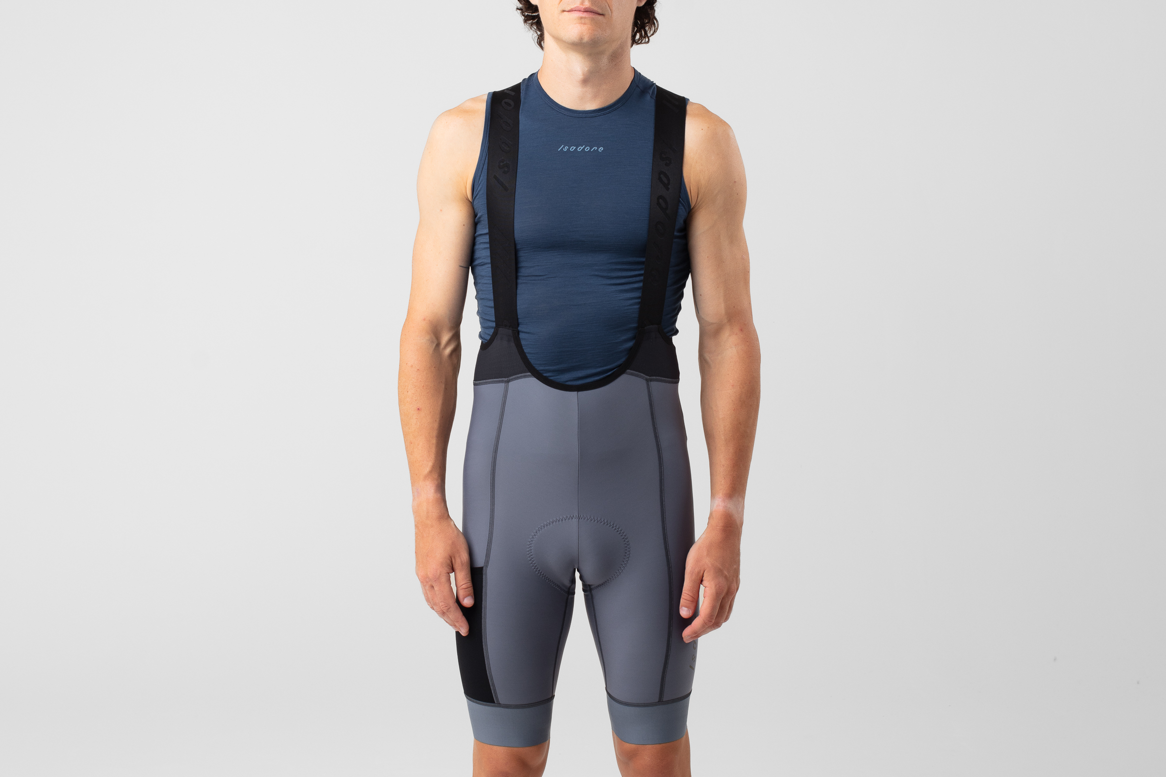 Signature Thermal Bib Shorts Iron Gate