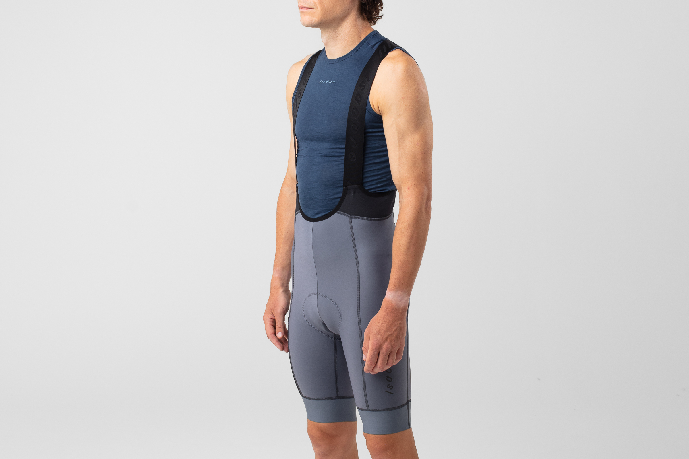 Signature Thermal Bib Shorts Iron Gate