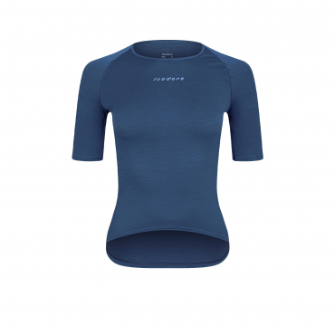 Women's Merino Short Sleeve Baselayer Majolica Blue