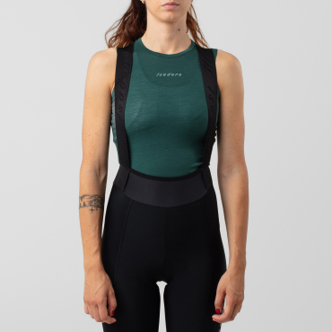 Women's Merino Sleeveless Baselayer Smoke Pine