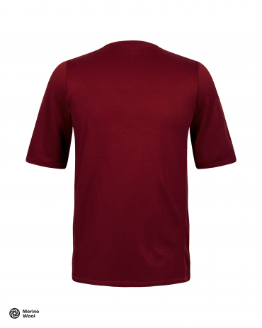 Merino After Ride T-Shirt Cabernet