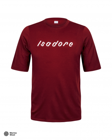 Merino After Ride T-Shirt Cabernet