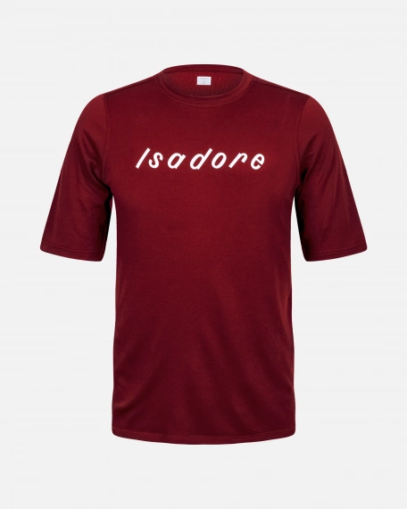 Merino After Ride T-Shirt Cabernet
