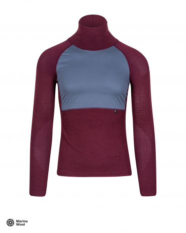 Merino Deep Winter Baselayer Purple/Slate