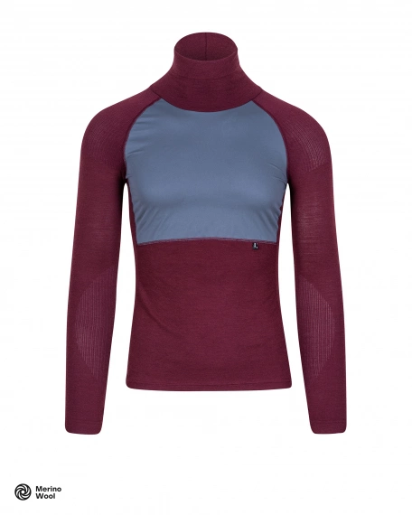 Merino Deep Winter Baselayer Purple/Slate