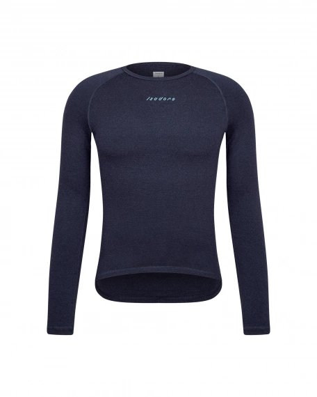 Merino Long Sleeve Baselayer Marine Blue