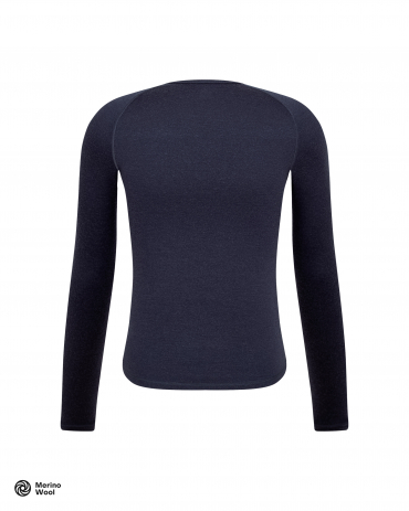 Merino Long Sleeve Baselayer Marine Blue