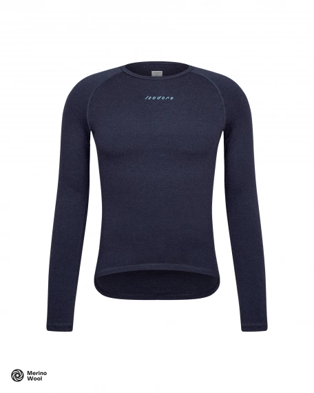 Merino Long Sleeve Baselayer Marine Blue