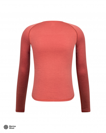 Merino Long Sleeve Baselayer Marsala