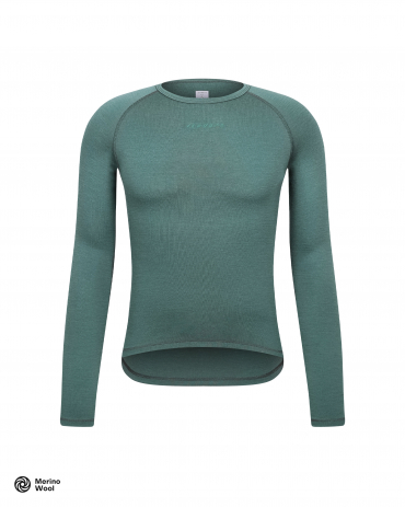 Merino Long Sleeve Baselayer Smoke Pine