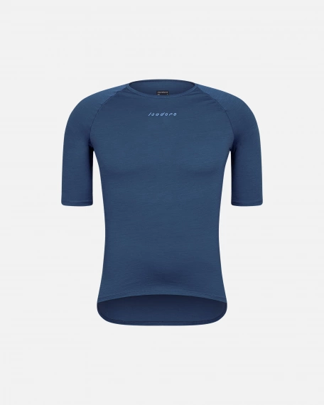 Merino Short Sleeve Baselayer Majolica Blue