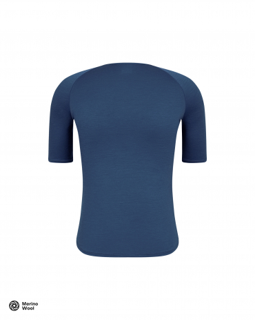 Merino Short Sleeve Baselayer Majolica Blue