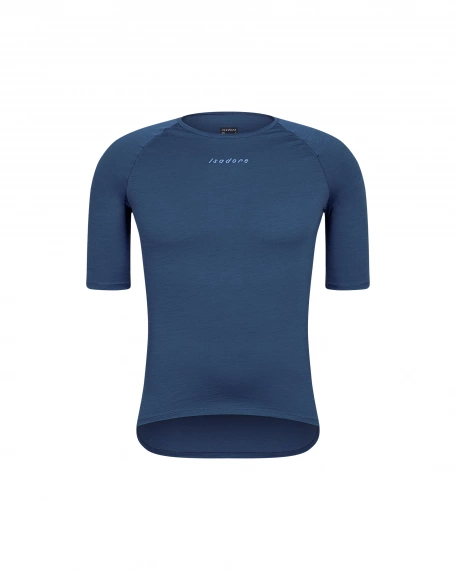 Merino Short Sleeve Baselayer Majolica Blue