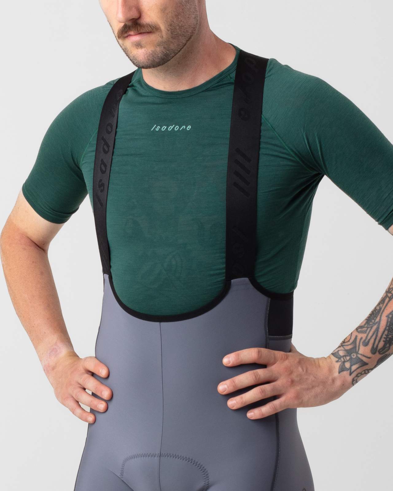 Merino Short Sleeve Baselayer Smoke Pine