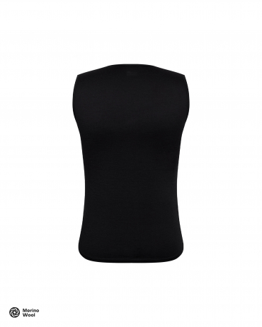 Merino Sleeveless Baselayer Black