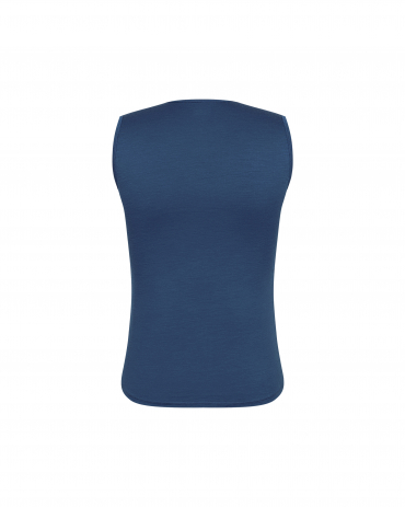 Merino Sleeveless Baselayer Majolica Blue