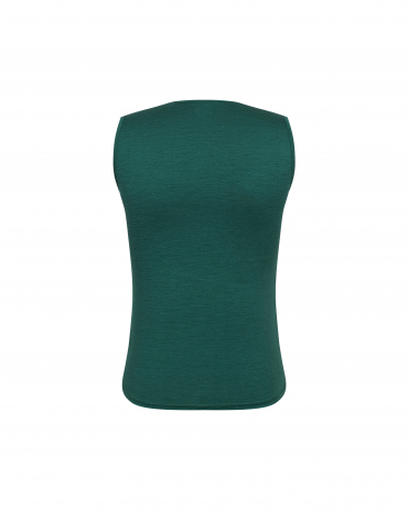 Merino Sleeveless Baselayer Smoke Pine