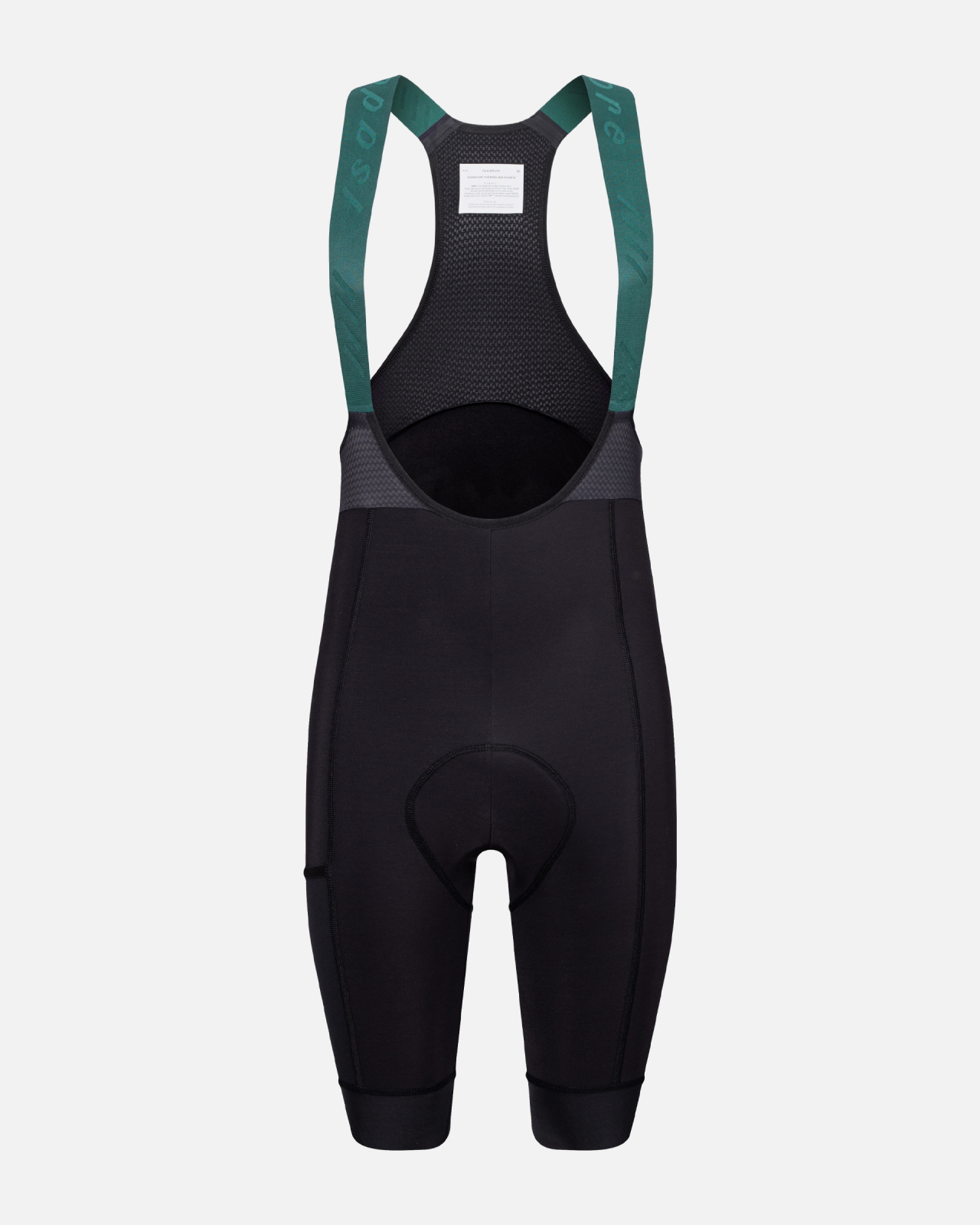 Signature Thermal Bib Shorts Black Green