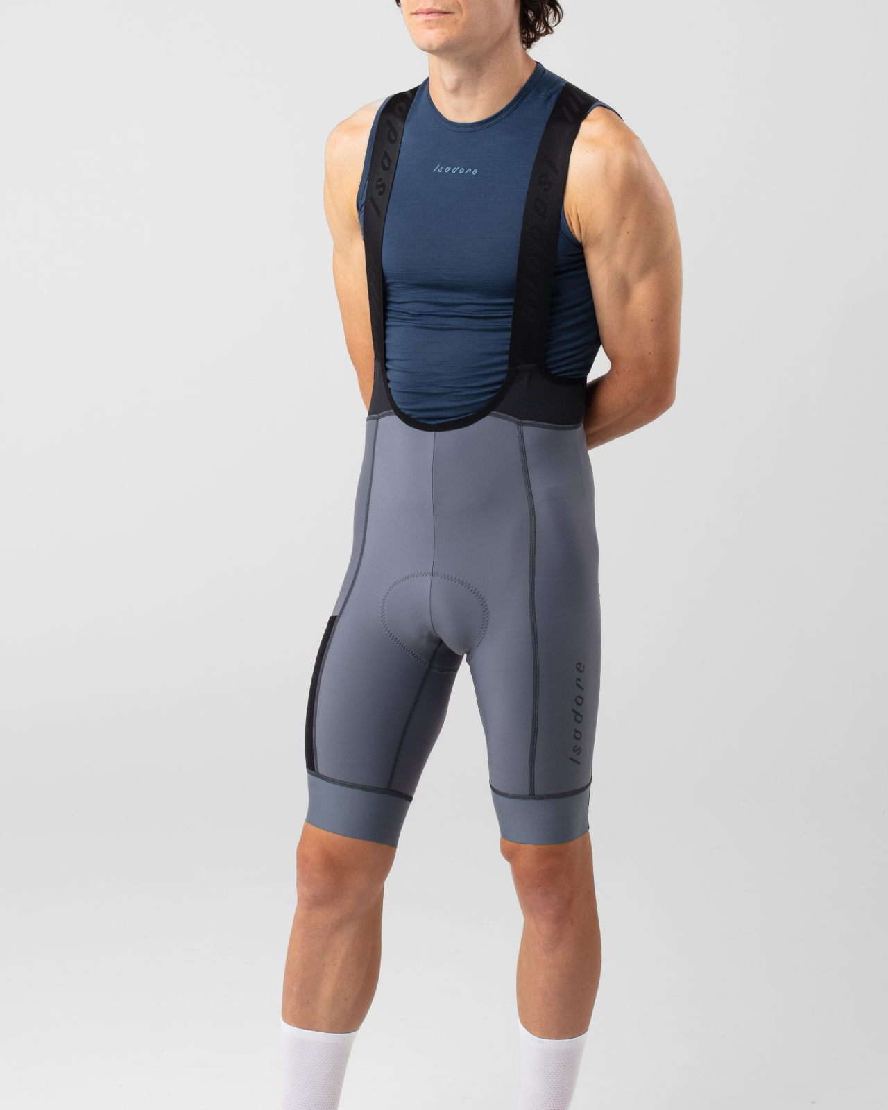 Signature Thermal Bib Shorts Iron Gate